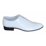 Pantofi barbati, albi, eleganti, din piele naturala lac, alb - MOD1ALAC